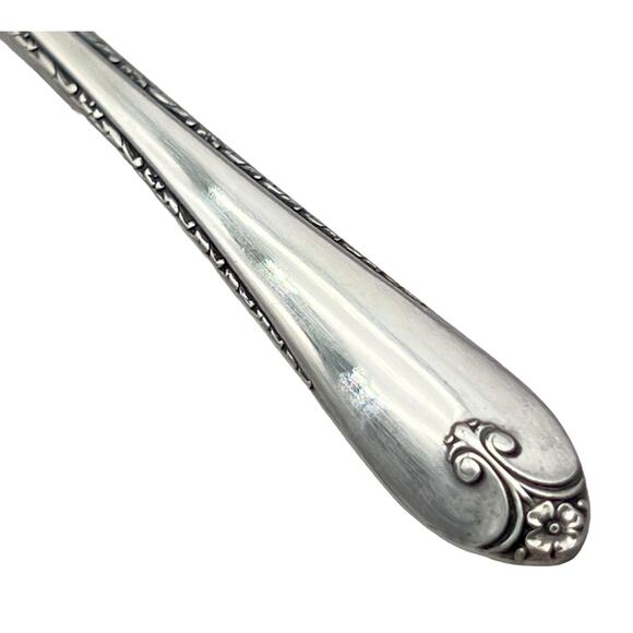 Vintage Wm Rogers IS Exquisite Lot of 6 Teaspoons Silverplate Flatware - Picture 4 of 6